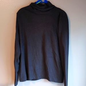 Uniqlo fleece turtleneck black